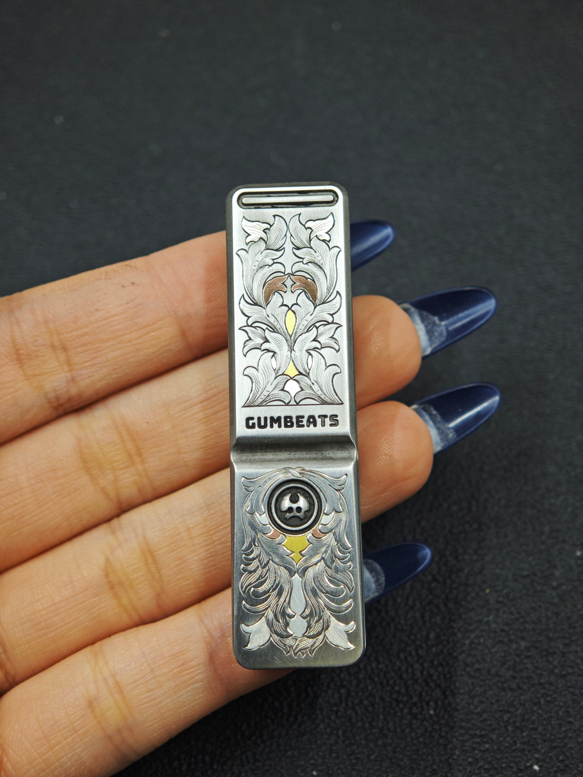 Crocbeats Stainless Steel Engraved