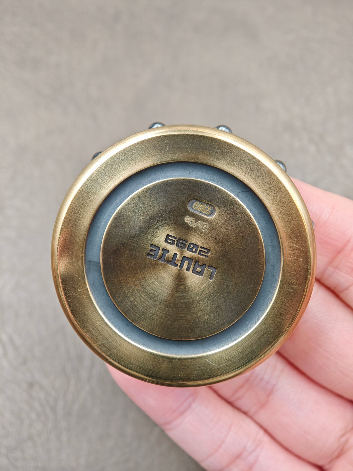 Dealer Button Brass