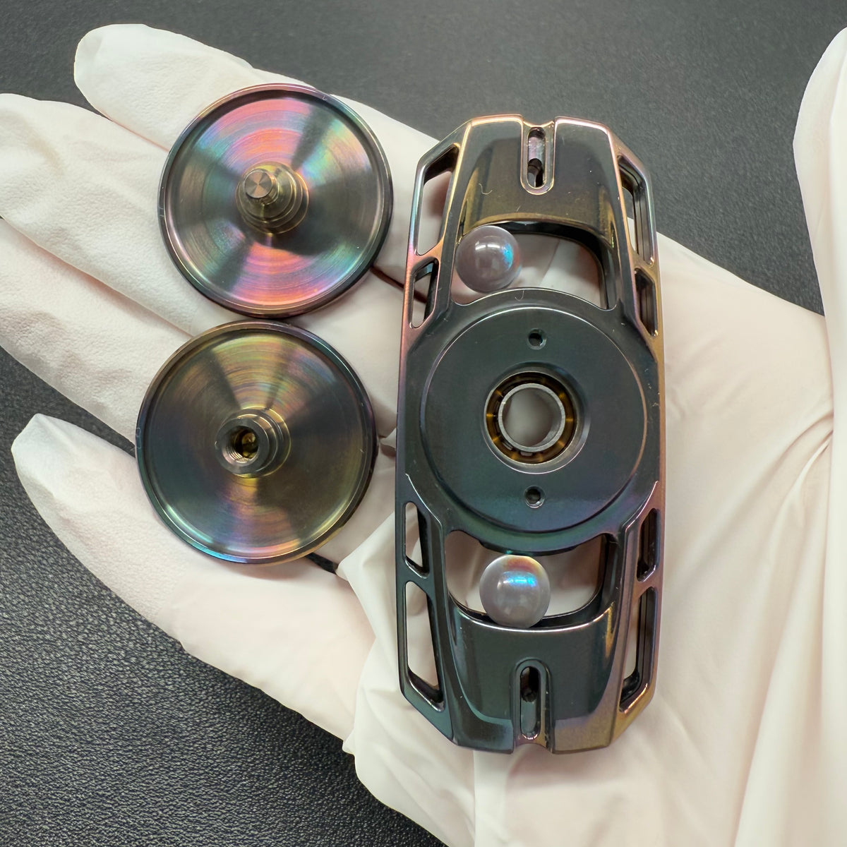 Ling Yin Zirconium Color-Anodized Polished