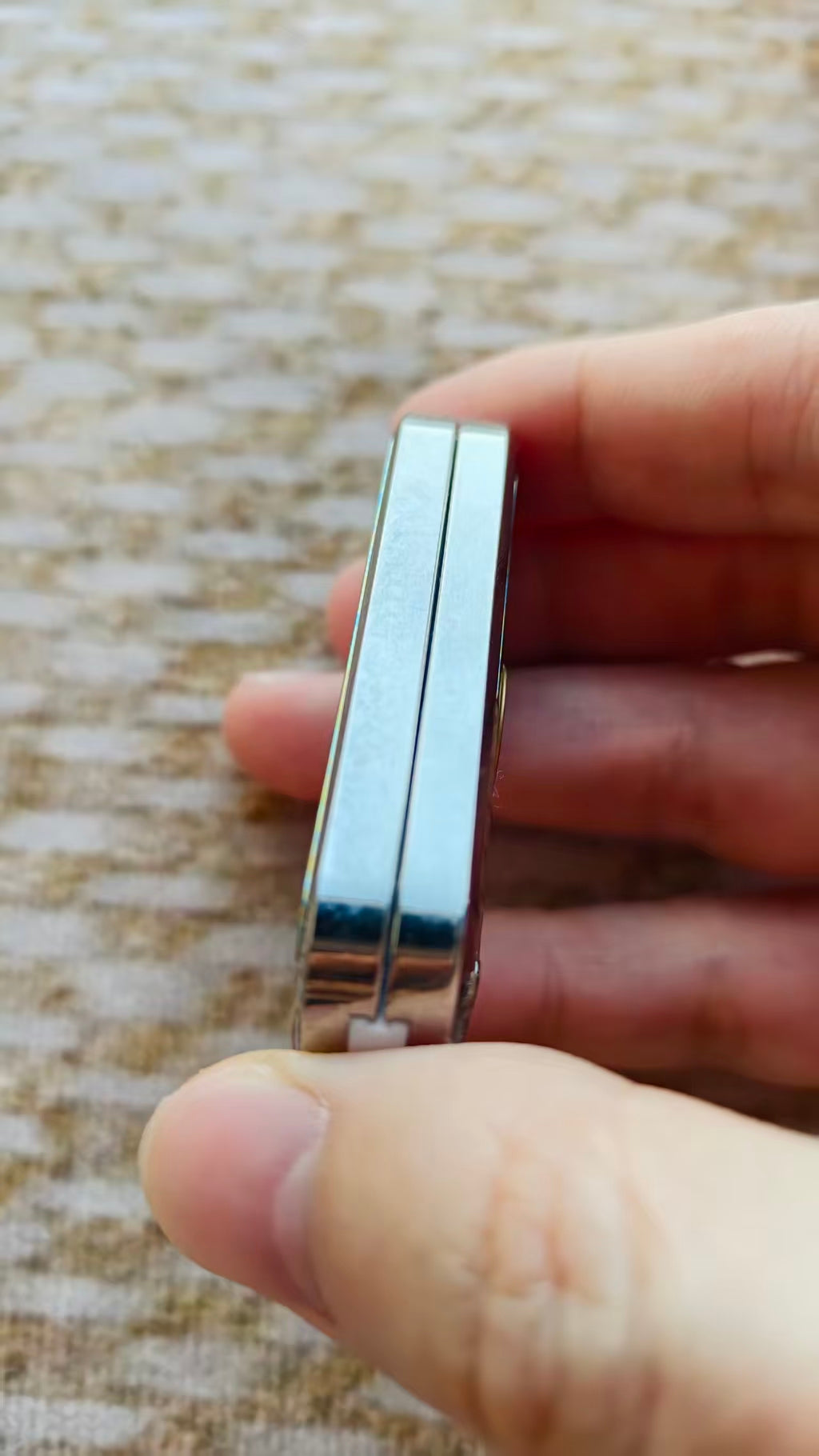 Razor Edge Crystallized Titanium Mokuti Mokume