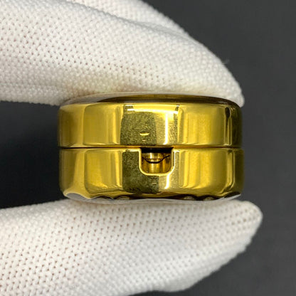 Ripple 2.0 Stainless Steel Gold Plated Resin-Sealed Engraved