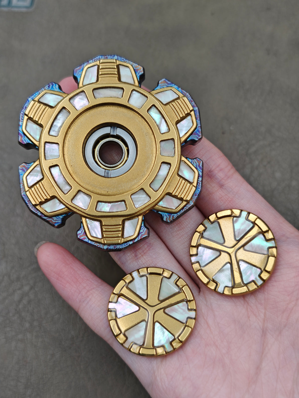 Detonator Bearing Cap Stainless Steel Gold Plated Color-Anodized Engraved
