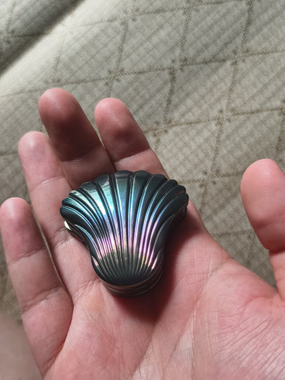 Balled Shell Mechanical Slider Oil Slick Zirconium