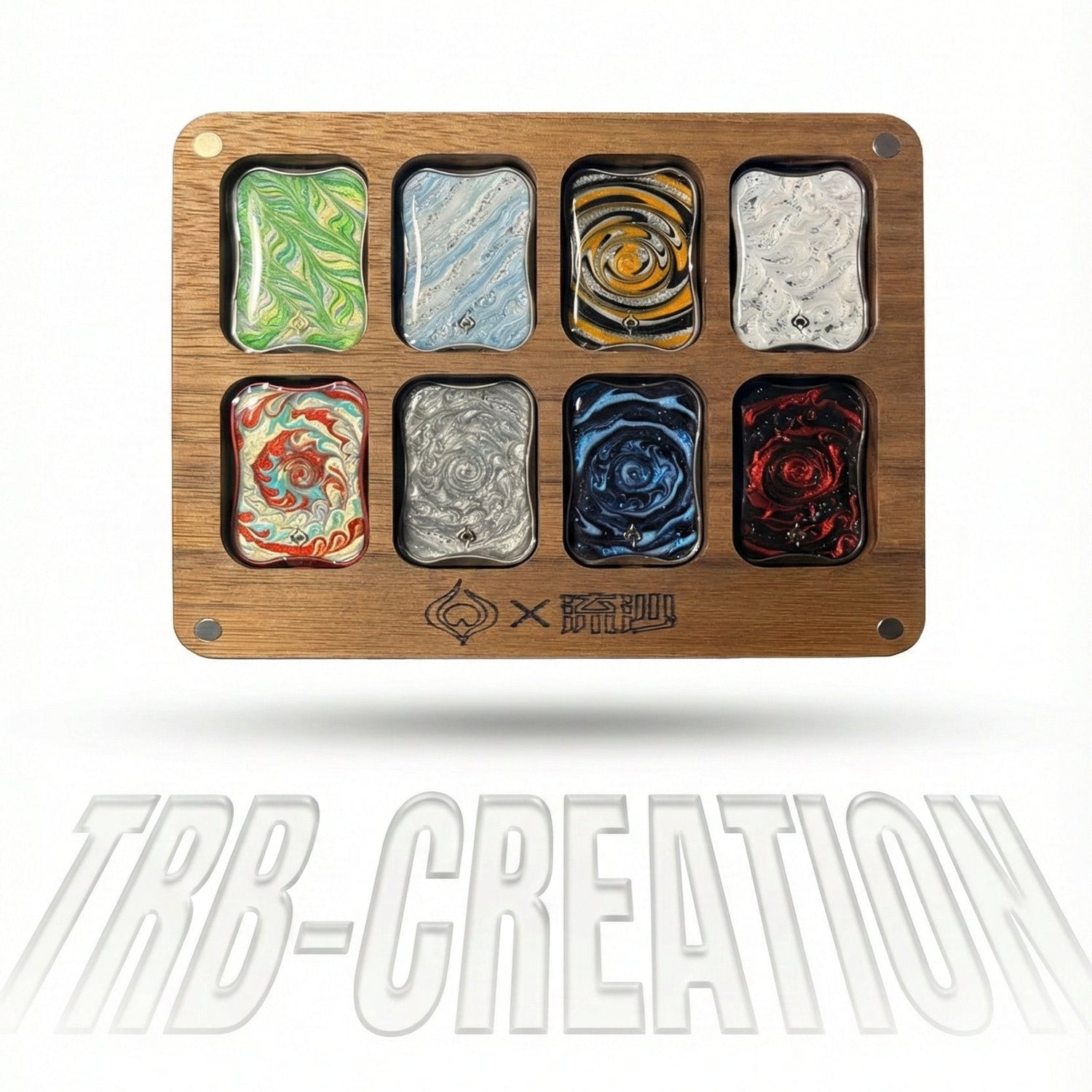 Aura sand Wooden Display Case Base (Required): 6 Slots (Toys Not Included)