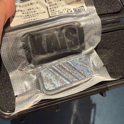 Lucky Candy Blue Carbon Damascus ( Brand new )