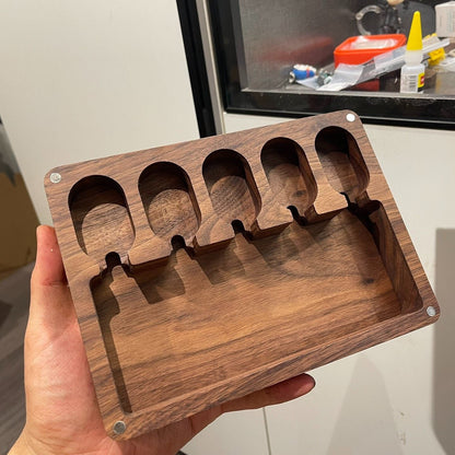 MOT Rhythm Slider Wooden Display Case Base (Required): 6 Slots (Toys Not Included)