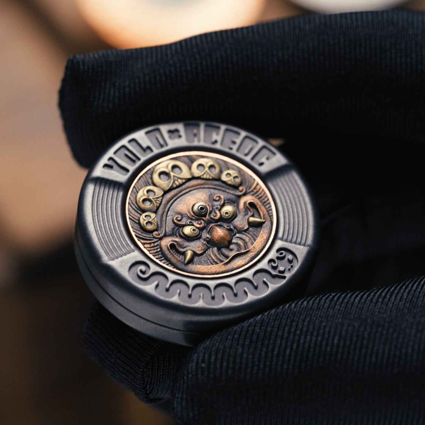 Mechanical Milk Cap 3.0 Fire Roc Stonewashed Zirconium Copper Brass (ships in 10days)