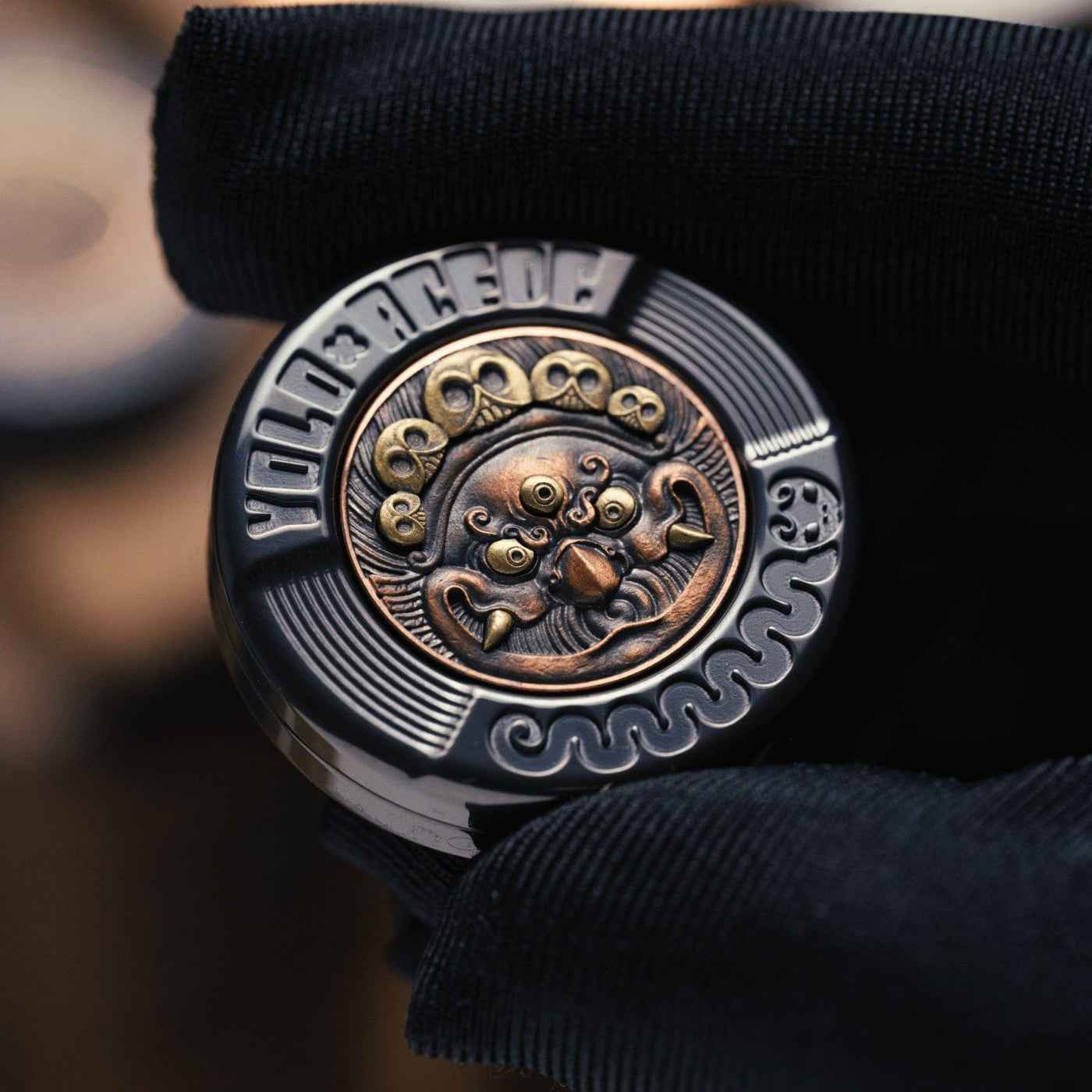 Mechanical Milk Cap 3.0 Fire Roc Polished Zirconium Copper Brass (ships in 10days)