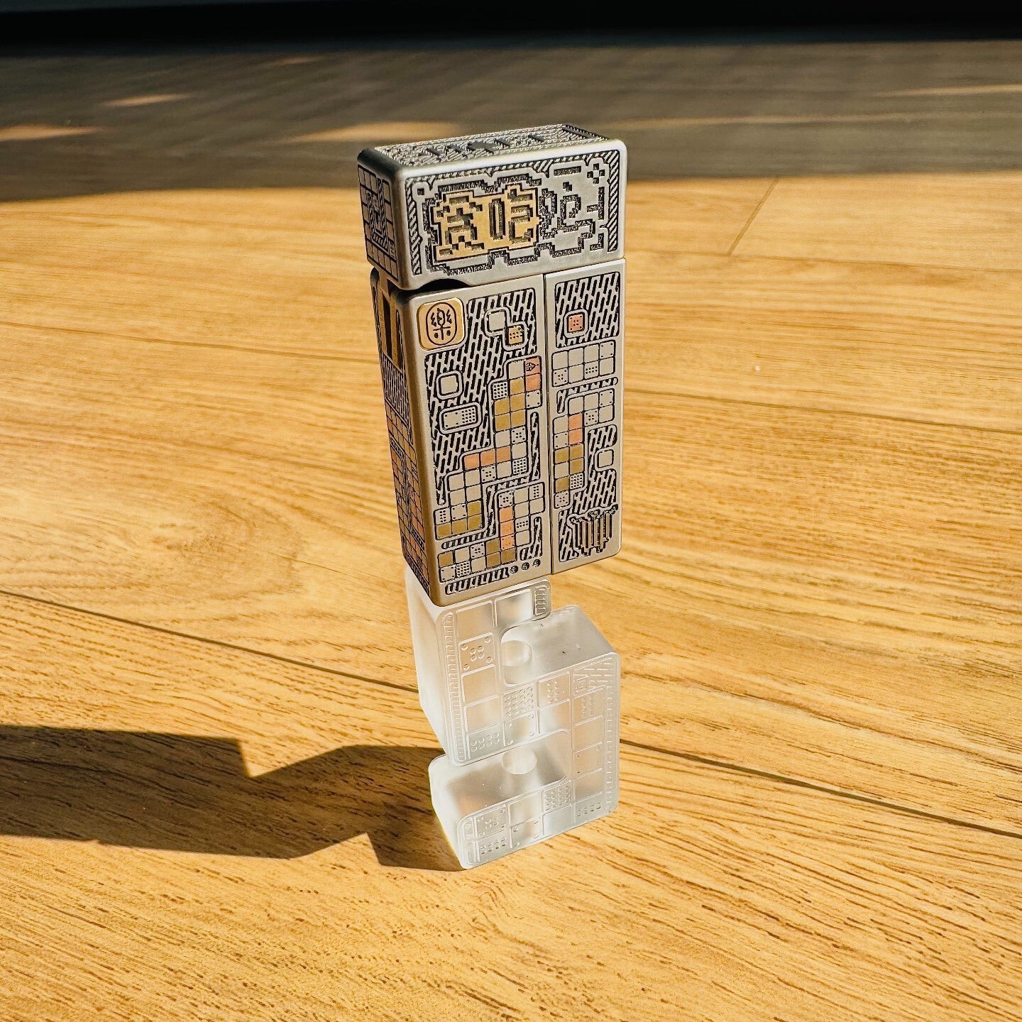 NO FIRE Titanium engraving