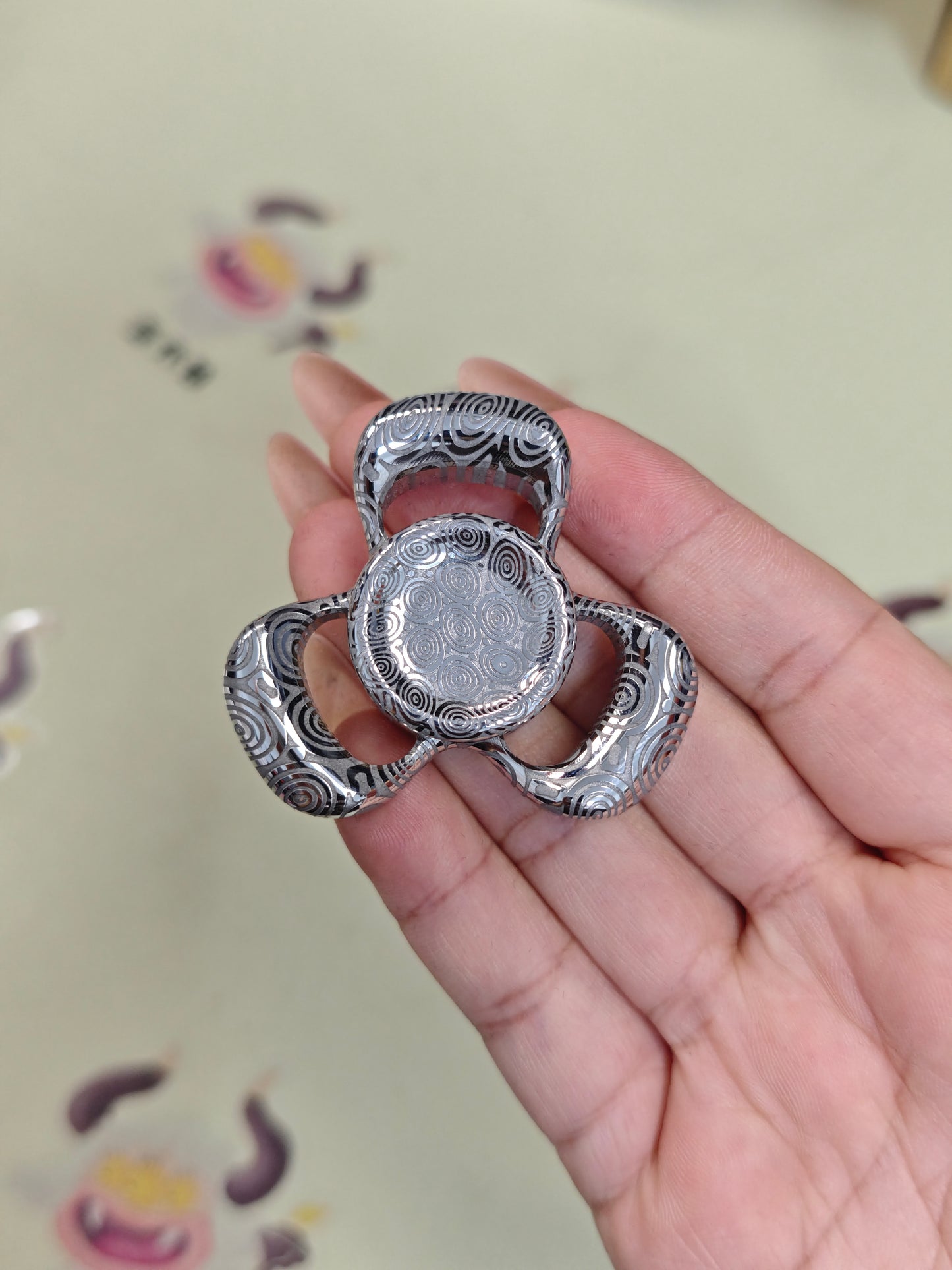 Three-Leaf Horizon Damasteel