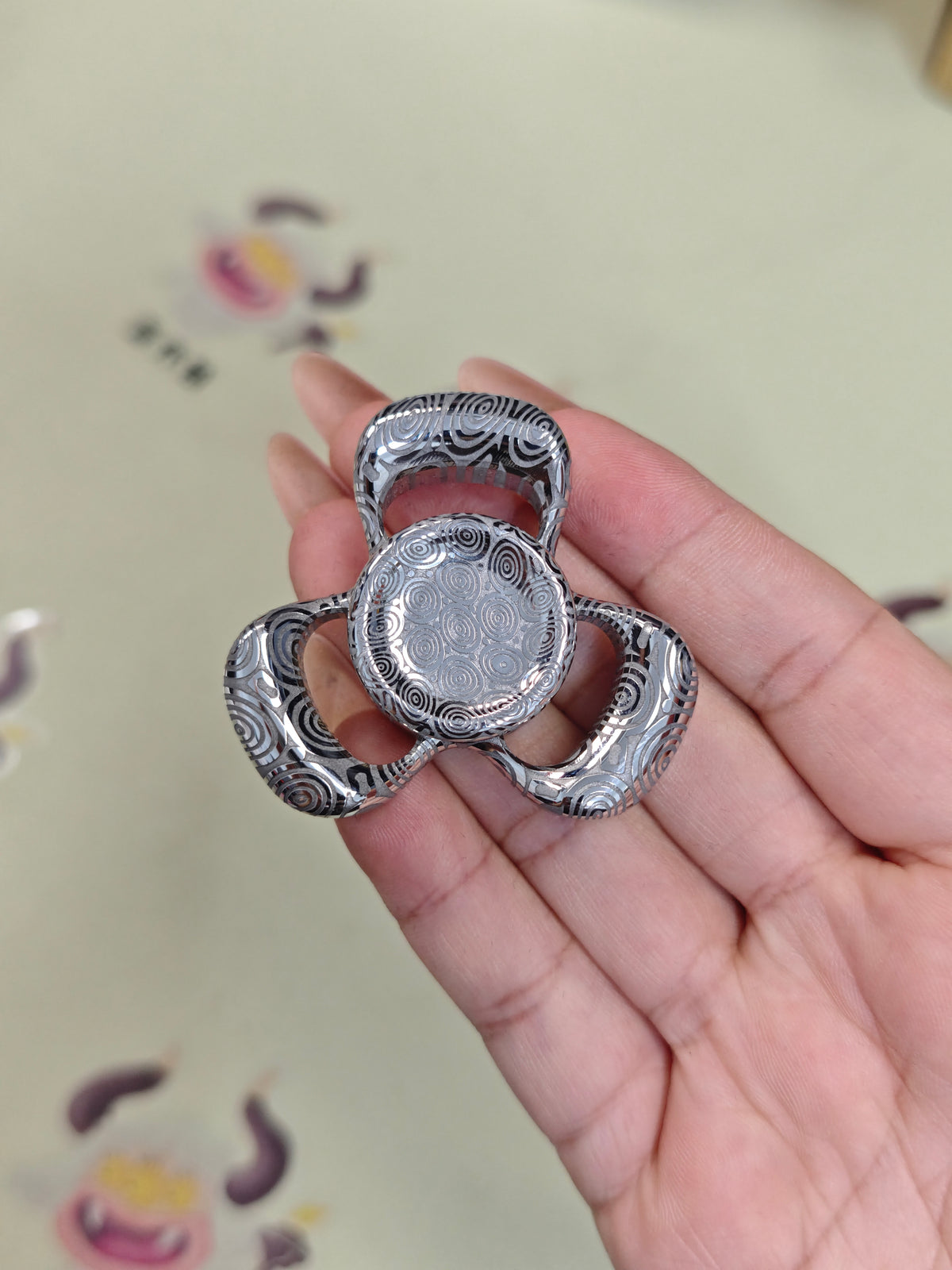 Three-Leaf Horizon Damasteel