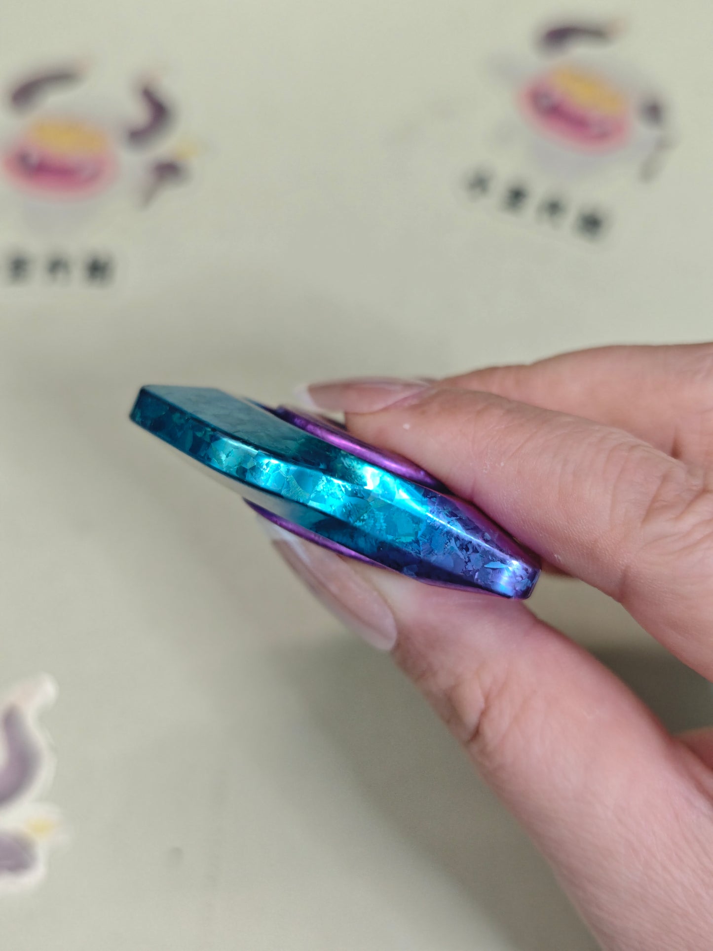 Phantom Dual Leaf Crystallized Titanium
