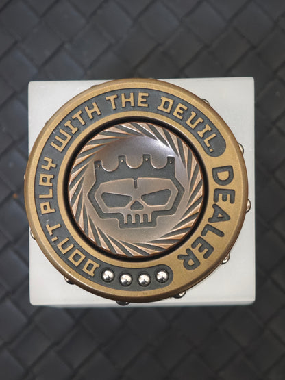 Dealer Button Brass
