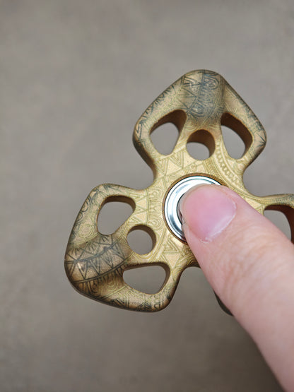 Exorcism Brass Engraved