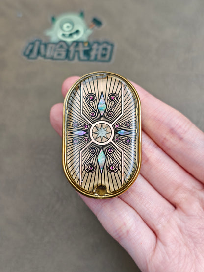 Dragon Rhythm Titanium Gold Plated Resin-Sealed
