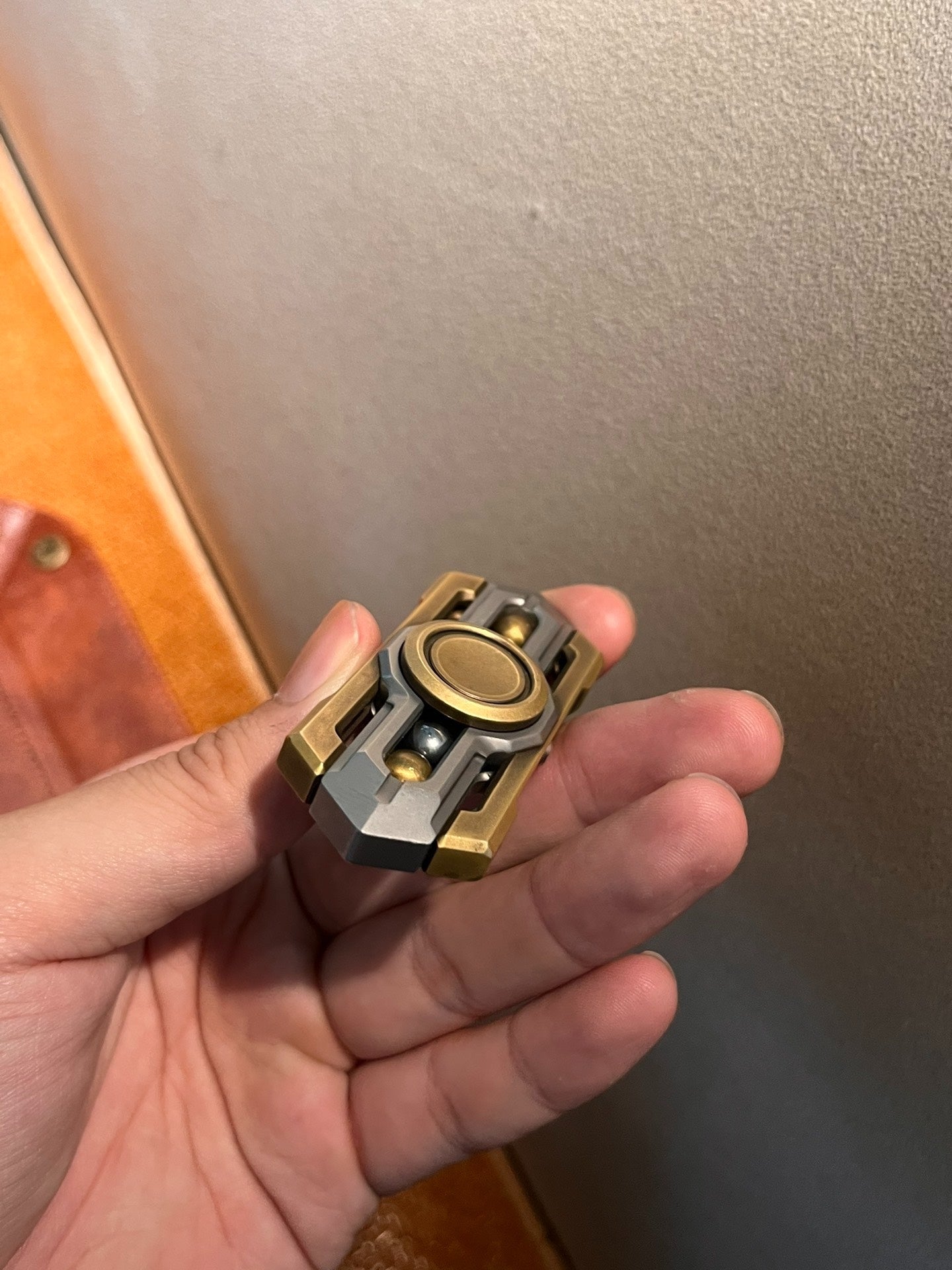 BAR Armored Knight Fidget Spiner Brass