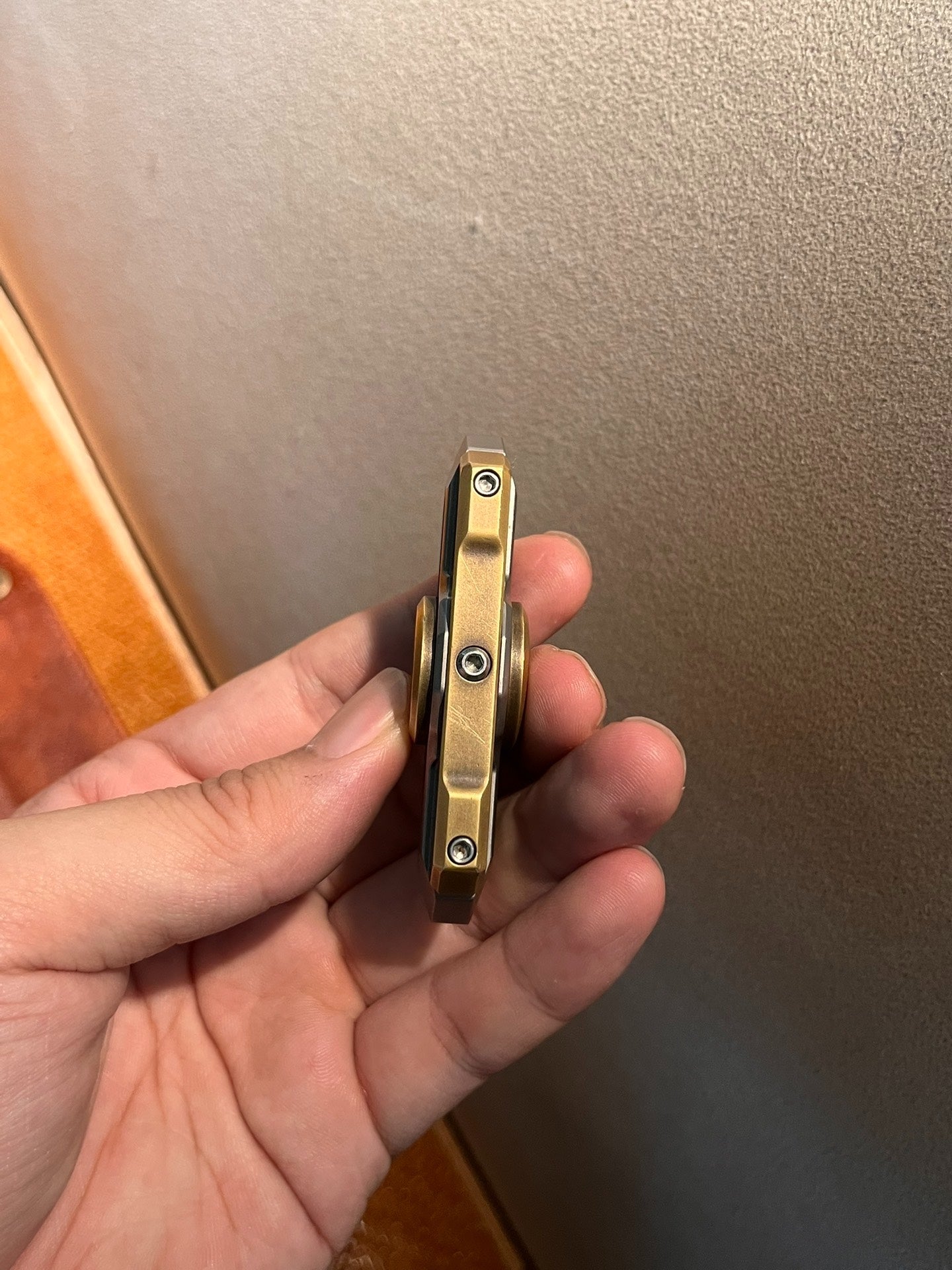 BAR Armored Knight Fidget Spiner Brass