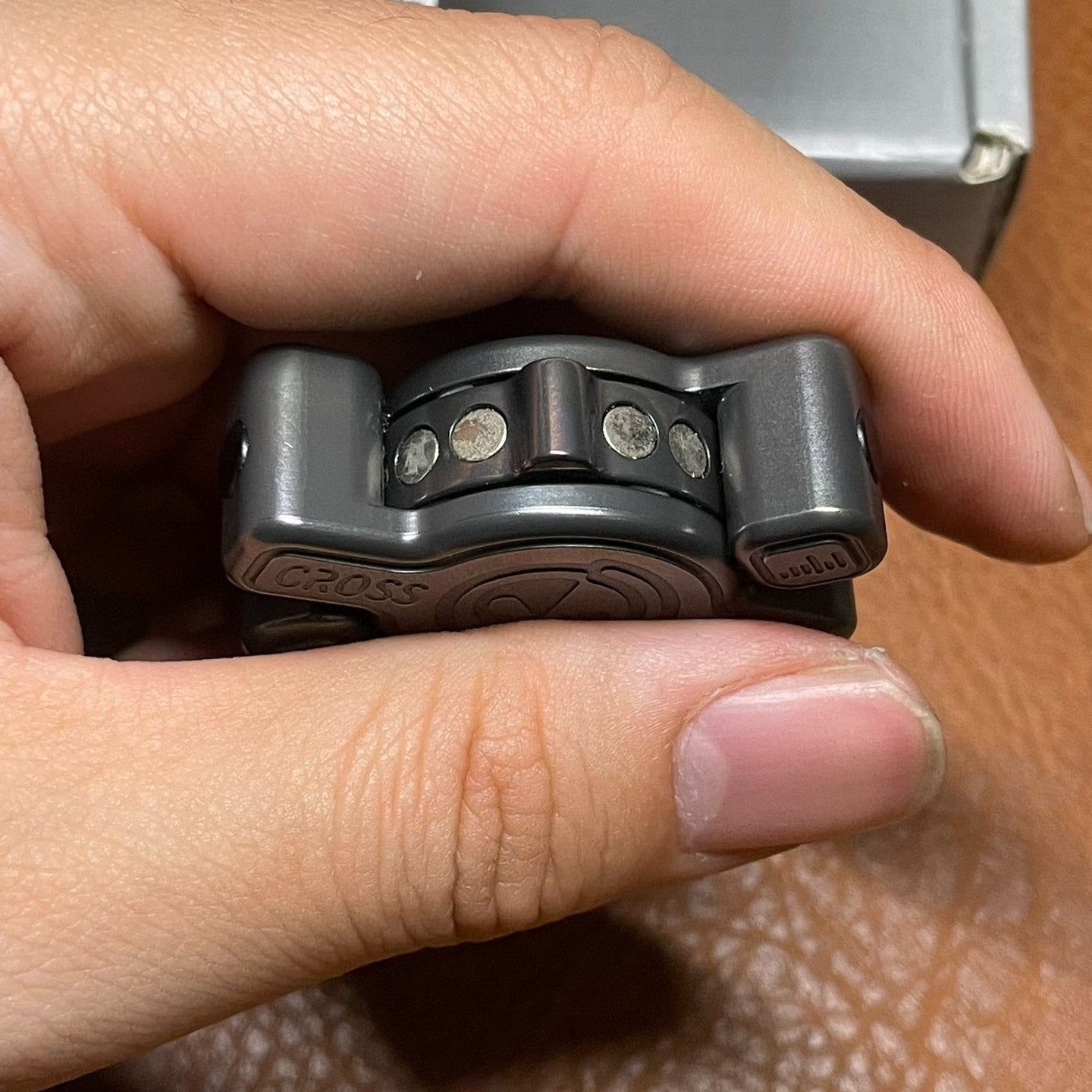 Cross Bones Oil Slick Zirconium