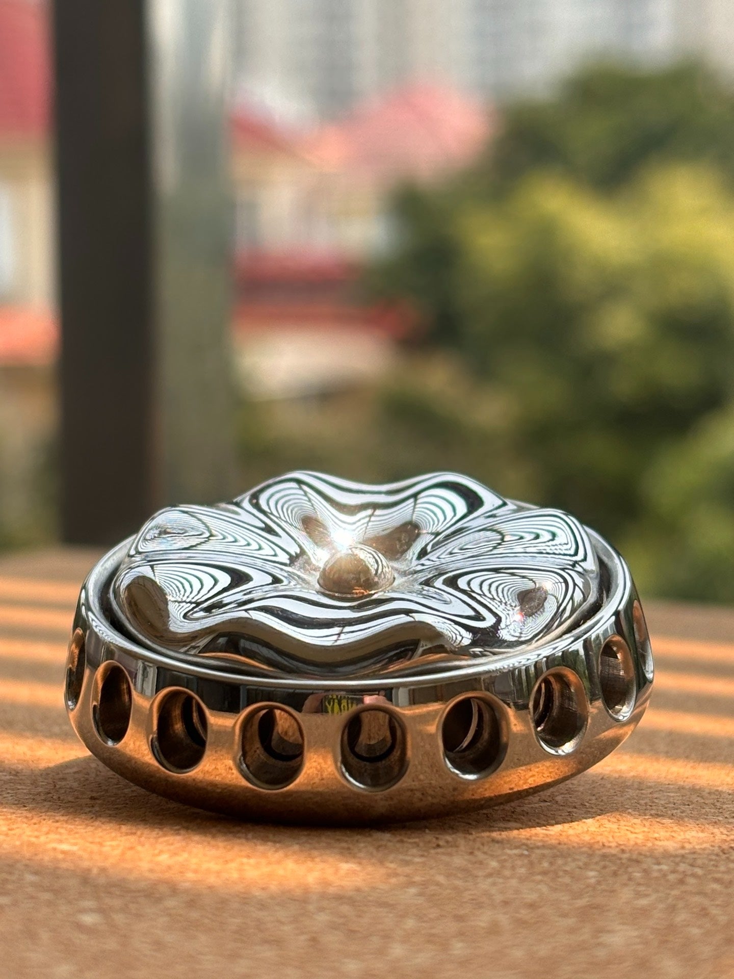 Eternal Flower Stainless Steel Blasted