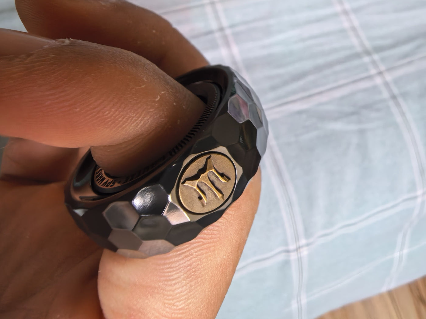 Mechanic-Thorns Ring Spinner Zirconium+Brass