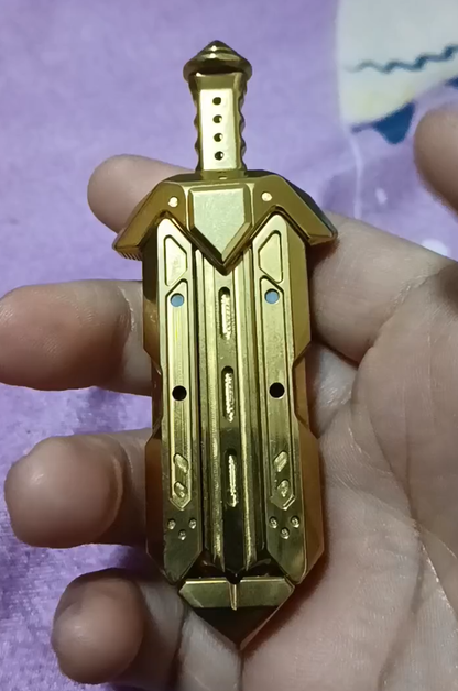 Michael Polished Stainless Steel Gold Plated