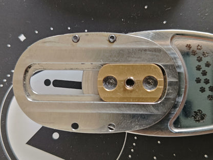 Mystery Slider SS+red agate