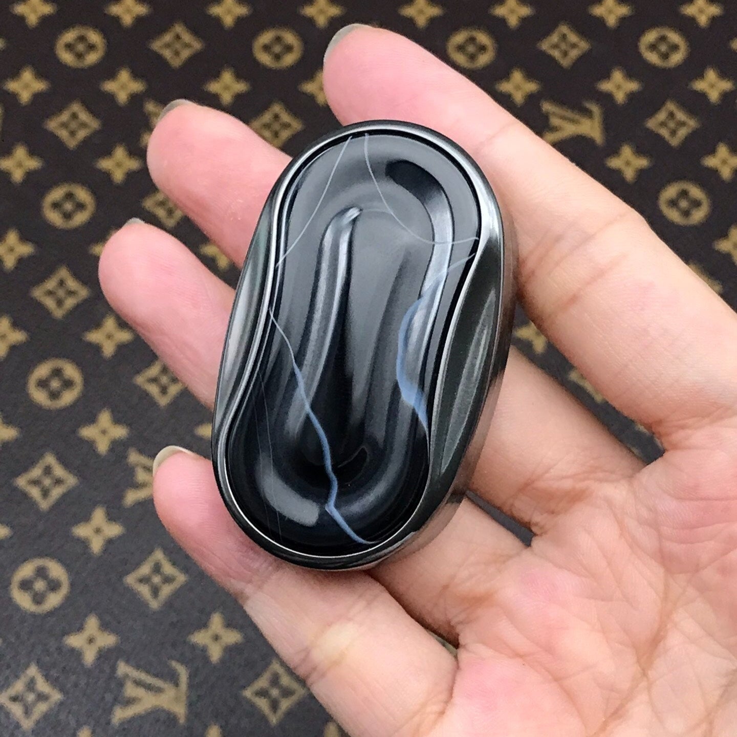 Mystery Slider Zirc+black agate