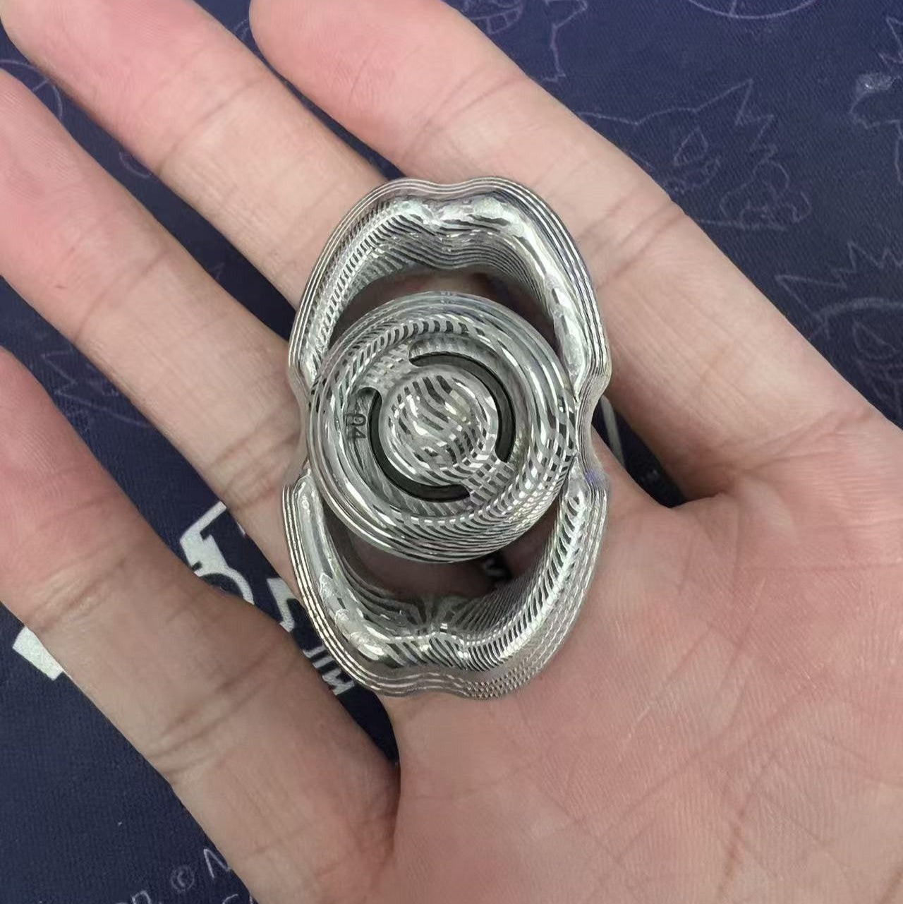 Obsidian mini Damasteel