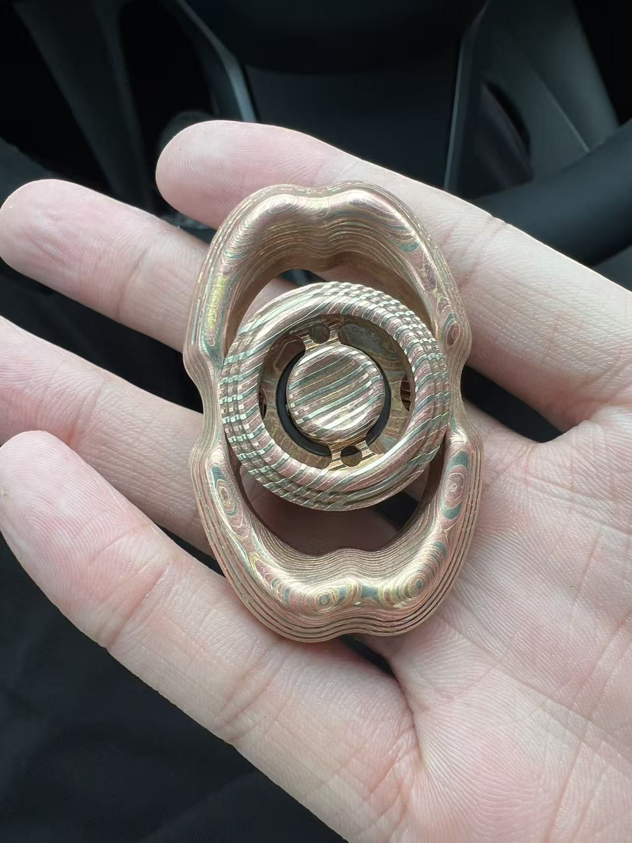 Obsidian Mokume