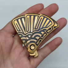 Peacock Feather Distress Brass