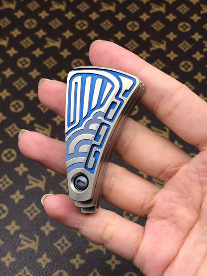 Peacock Feather Titanium blue