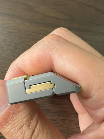 Quirky Ruler Titanium + Brass