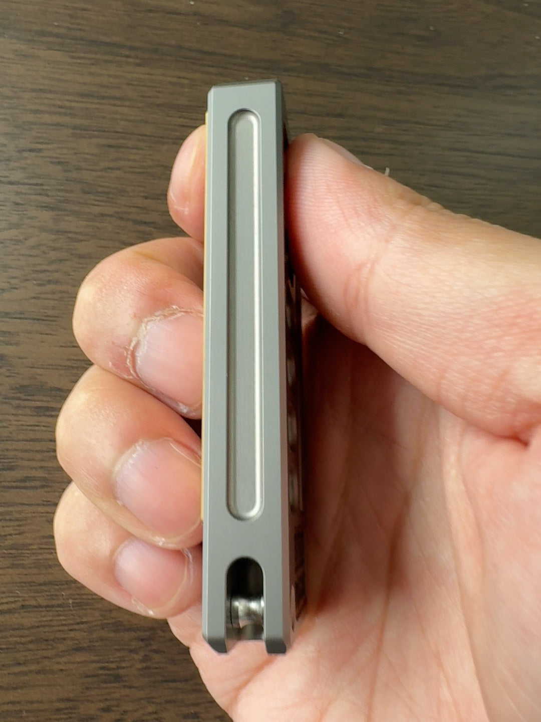 Quirky Ruler Titanium + Brass