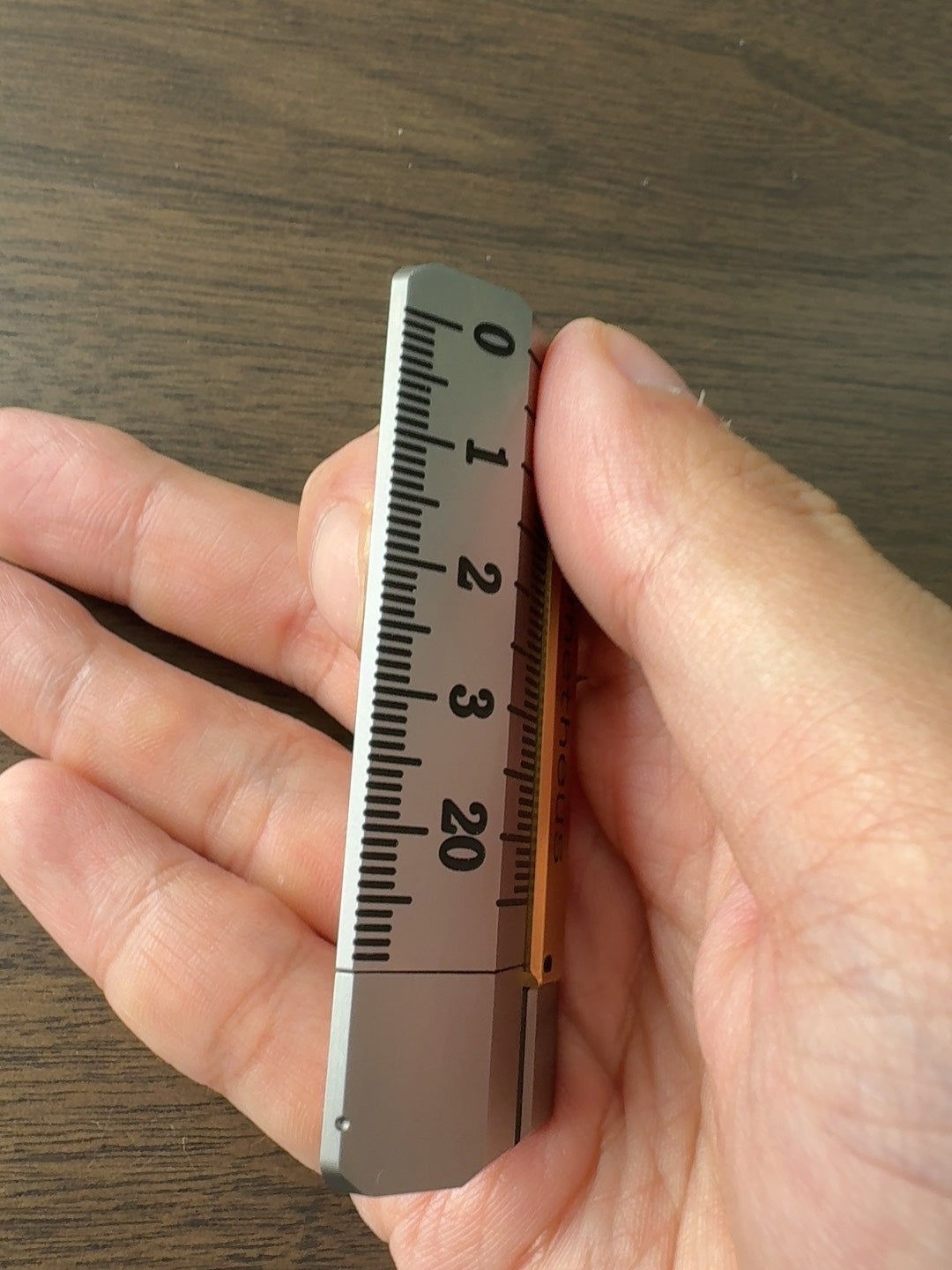 Quirky Ruler Titanium + Brass