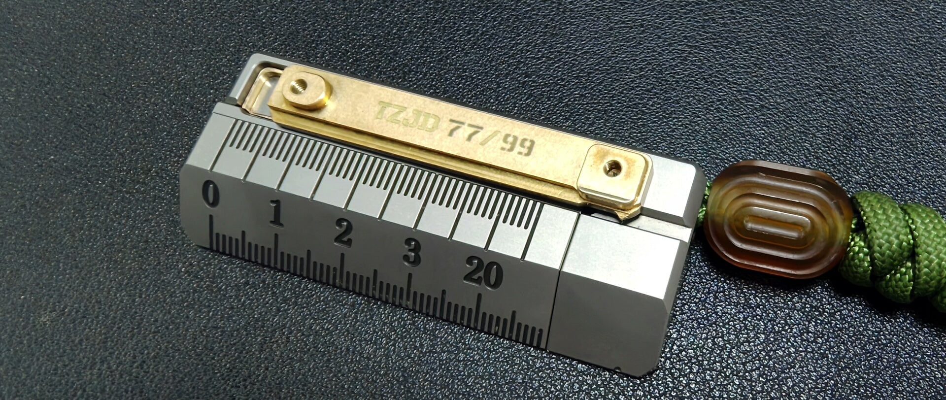 Quirky Ruler Titanium + Brass limited edition