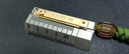 Quirky Ruler Titanium + Brass limited edition