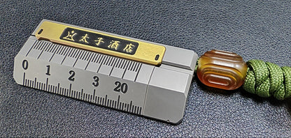 Quirky Ruler Titanium + Brass limited edition