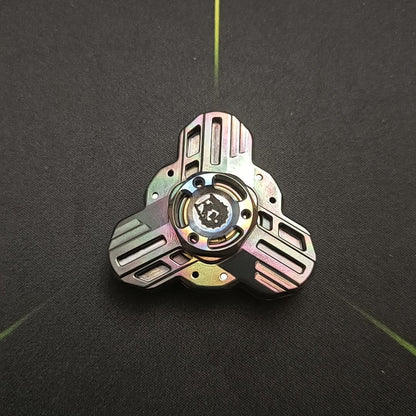 Tri linkage spinner Oil Slick Zirconium