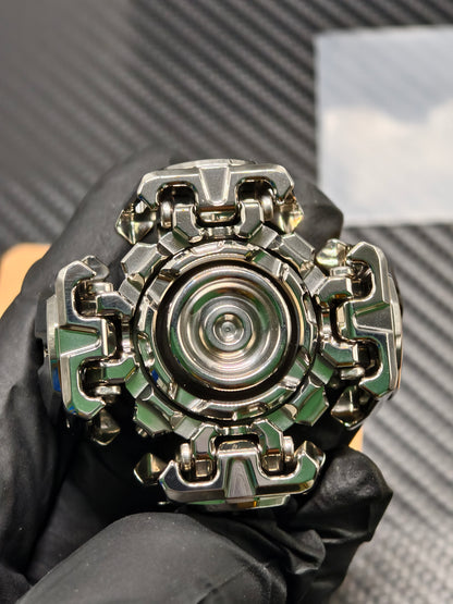 Ancient Iron Shell Opening Titanium Polished