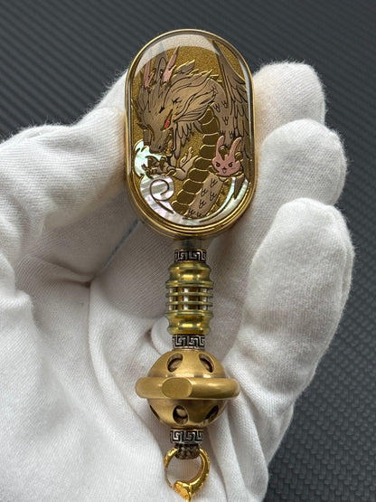 Dragon Rhythm Titanium Gold Plated Resin-Sealed
