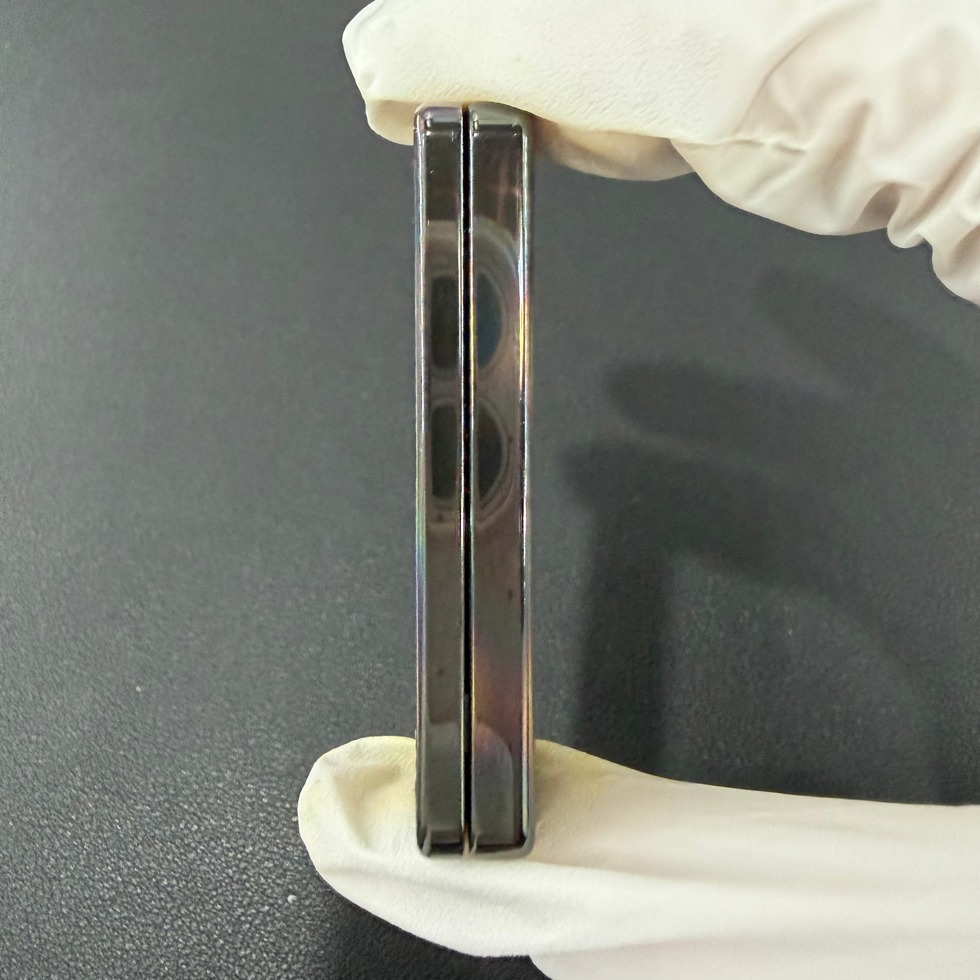 Tita Zirconium Engraved Oil Slick