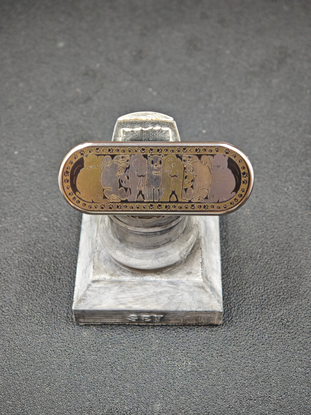 Ming Yin Titanium Engraved