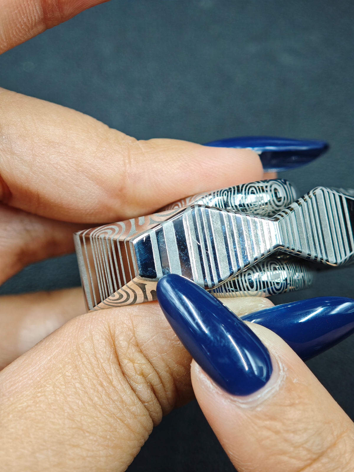 Folding Blade Folding Damasteel