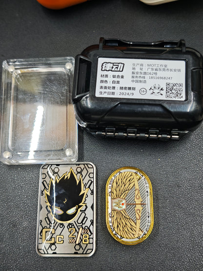 Dragon Rhythm Titanium Gold Plated Resin-Sealed