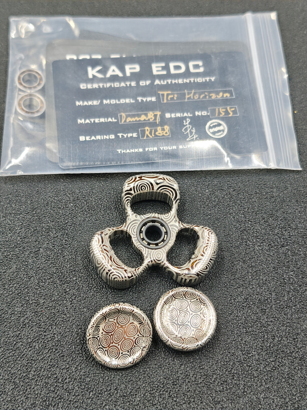 Three-Leaf Horizon Damasteel