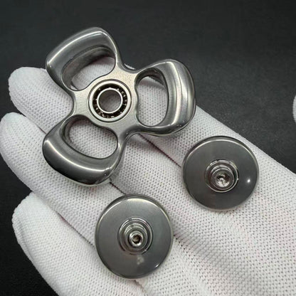 Three-Leaf Horizon Stainless Steel Stonewashed