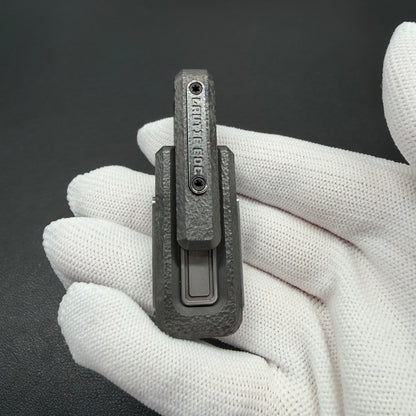 X Lock Zirconium Stone Textured Engraved