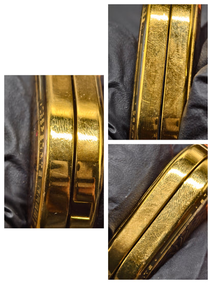 Groove Zirconium Gold Plated Resin-Sealed