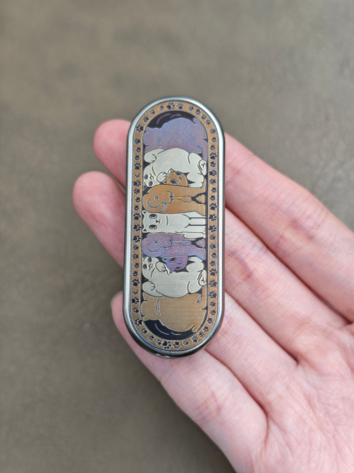 Ming Yin Titanium Engraved