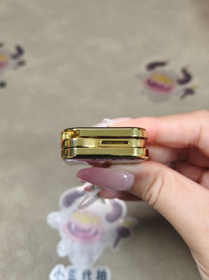 SNAP Zirconium Gold Plated Resin-Sealed